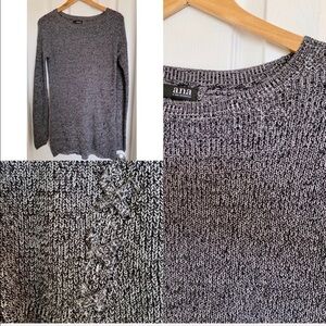 NWT A.N.A Grey & Black Oversized Sweater